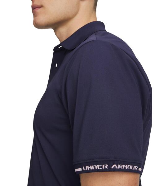UNDER ARMOUR(アンダーアーマー)の「UAアーマードライ ピケ ポロ(ゴルフ/メンズ)(ポロシャツ・メンズ・ネイビー・L/XL/2XL/M/3XL/S)」の2枚目の写真
