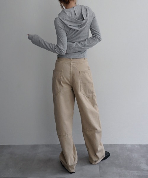 Rashik(ラシク)の「【Rashik】カーブシームバレルパンツ(デニムパンツ・レディース・ブルー/ベージュ/ホワイト・M/S)」の22枚目の写真