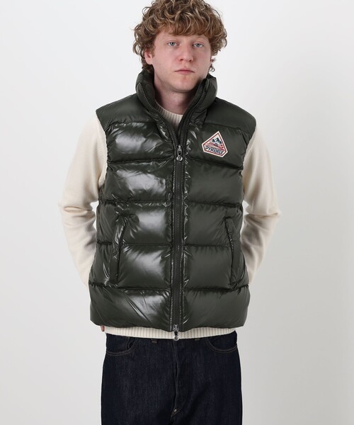 Pyrenex（ピレネックス）の「PYRENEX JOHN ナイロンダウンベスト（ダウンベスト・メンズ・ネイビー/グリーン・M）」の4枚目の写真