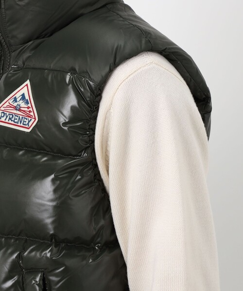 Pyrenex（ピレネックス）の「PYRENEX JOHN ナイロンダウンベスト（ダウンベスト・メンズ・ネイビー/グリーン・M）」の10枚目の写真