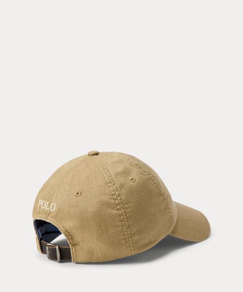 POLO RALPH LAUREN(ポロ ラルフ ローレン)の「リネン ボール キャップ(キャップ・メンズ・ブラウン系5・ONE)」の3枚目の写真