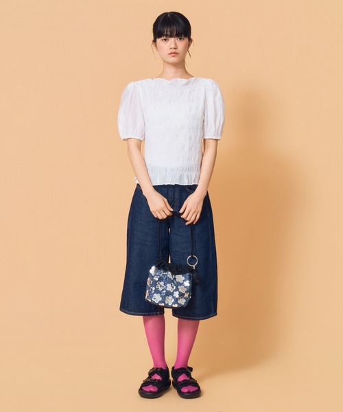Casselini(キャセリーニ)の「Casselini(キャセリーニ)フラワーデニムパース(ハンドバッグ・レディース・ブラック/ブルー・FREE)」の16枚目の写真