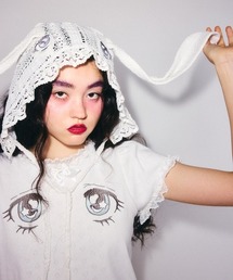 Candy Stripper（キャンディストリッパー）の「LACY BUNNY ボンネット（ニットキャップ/ビーニー）」