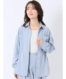 m.f.editorial（エムエフエディトリアル）の「【ストレッチ ゆったり リラックス】m.f.エディトリアル レディース タンブラーオックス シャツ ジャケット(セットアップ可能)（セットアップ）」
