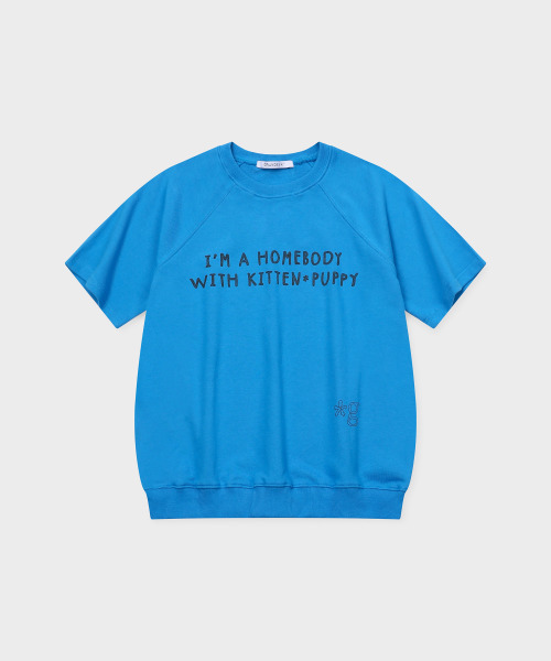 GRUNDEN(グルンデン)の「HOMEBODY SHORT-SLEEVE SWEATSHIRT (HAWAIIAN BLUE)(Tシャツ/カットソー・レディース・その他・OS)」の1枚目の写真