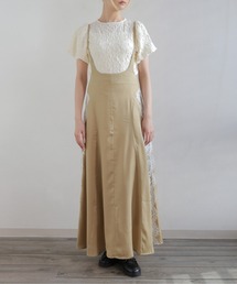 CLEIO（クレイオ）の「【CLEIO】レースデザインフレアサテンスカート（スカート）」