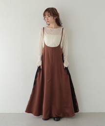 CLEIO（クレイオ）の「【CLEIO】レースデザインフレアサテンスカート（スカート）」