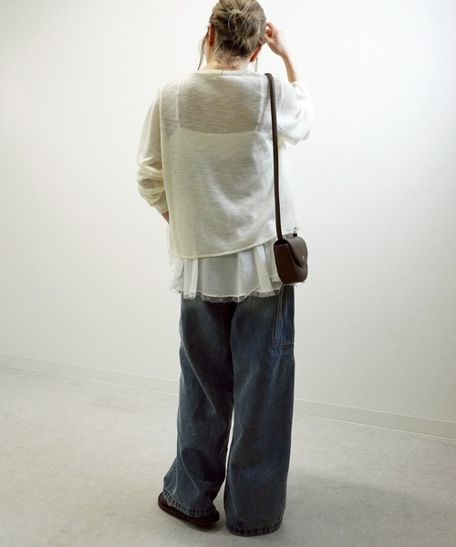 gossara(ゴサラ)の「【脚長見え】10OZペインターパンツ(デニムパンツ・レディース・ブルー/アイボリー・SMALL/MEDIUM)」の18枚目の写真
