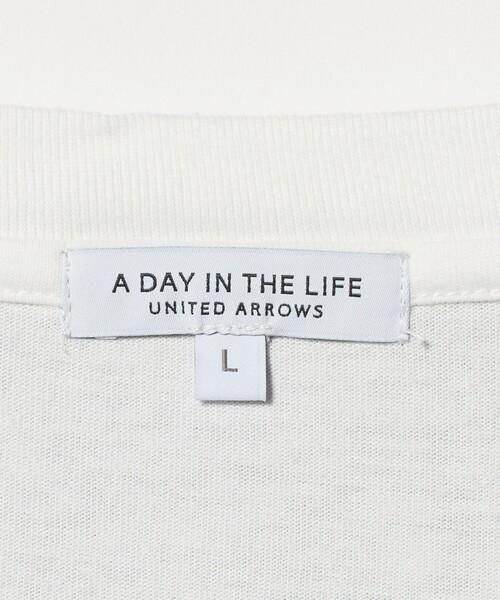 A DAY IN THE LIFE UNITED ARROWS(アデイインザライフユナイテッドアローズ)の「シルケット サッカー フェイクレイヤード キーネックカットソー-吸水速乾-<A DAY IN THE LIFE>(Tシャツ/カットソー・メンズ・ライトグレー/その他1/ネイビー・M/XL/L)」の13枚目の写真