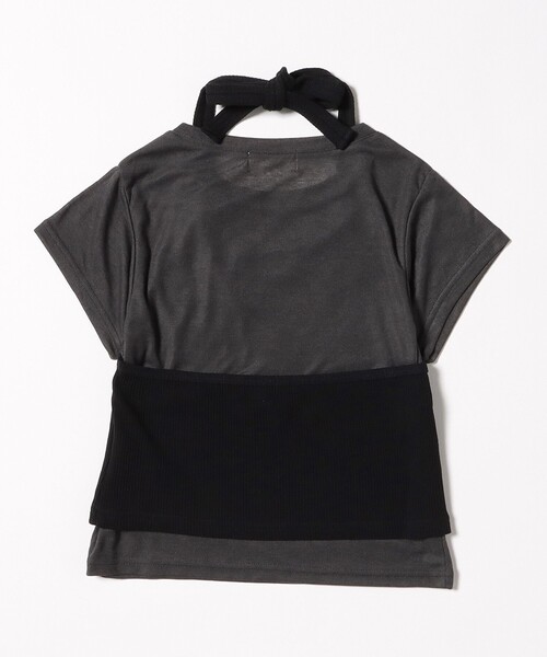 BEAMS HEART(ビームスハート)の「【3WAY・着回し抜群】ホルターネック タンクトップ × シアー Tシャツ(セットアイテム)(Tシャツ/カットソー・レディース・ブルー系/グレー系/ホワイト系・ONE SIZE)」の10枚目の写真