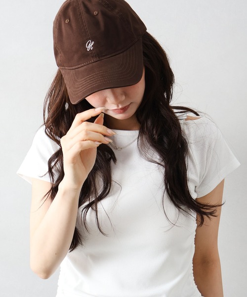 SpRay(スプレイ)の「刺繍キャップ(キャップ・レディース・チャコールグレー/ブラック/ボルドー/ブラウン/アイボリー/ネイビー・FREE)」の1枚目の写真
