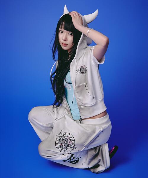 GALFY（ガルフィー）の「GALFY/ガルフィー/【LHP EXCLUSIVE】地雷ギャル スウェットパンツ（スウェットパンツ・レディース・ブラック/ホワイト/ピンク・F）」の12枚目の写真