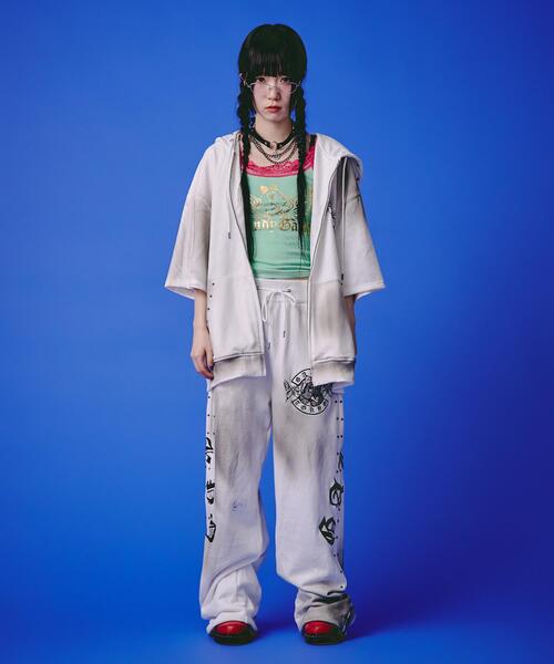 GALFY（ガルフィー）の「GALFY/ガルフィー/【LHP EXCLUSIVE】地雷ギャル スウェットパンツ（スウェットパンツ・レディース・ブラック/ホワイト/ピンク・F）」の13枚目の写真