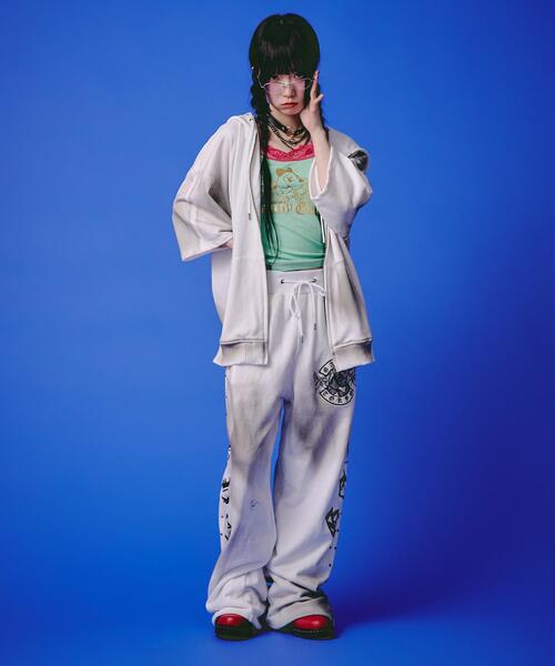 GALFY（ガルフィー）の「GALFY/ガルフィー/【LHP EXCLUSIVE】地雷ギャル スウェットパンツ（スウェットパンツ・レディース・ブラック/ホワイト/ピンク・F）」の15枚目の写真
