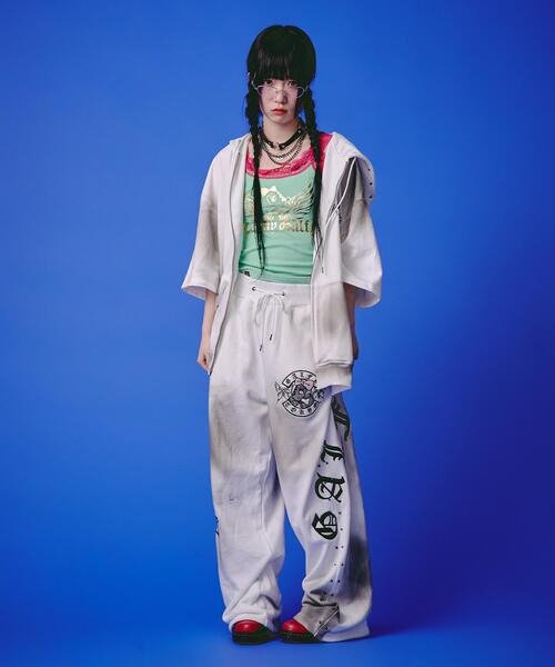 GALFY（ガルフィー）の「GALFY/ガルフィー/【LHP EXCLUSIVE】地雷ギャル スウェットパンツ（スウェットパンツ・レディース・ブラック/ホワイト/ピンク・F）」の18枚目の写真