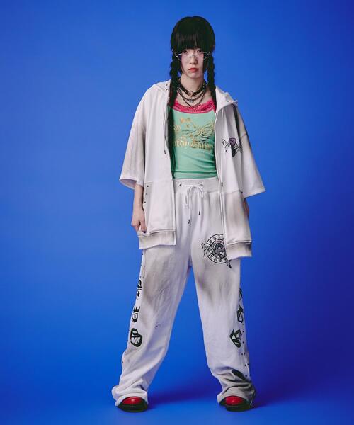GALFY（ガルフィー）の「GALFY/ガルフィー/【LHP EXCLUSIVE】地雷ギャル スウェットパンツ（スウェットパンツ・レディース・ブラック/ホワイト/ピンク・F）」の19枚目の写真