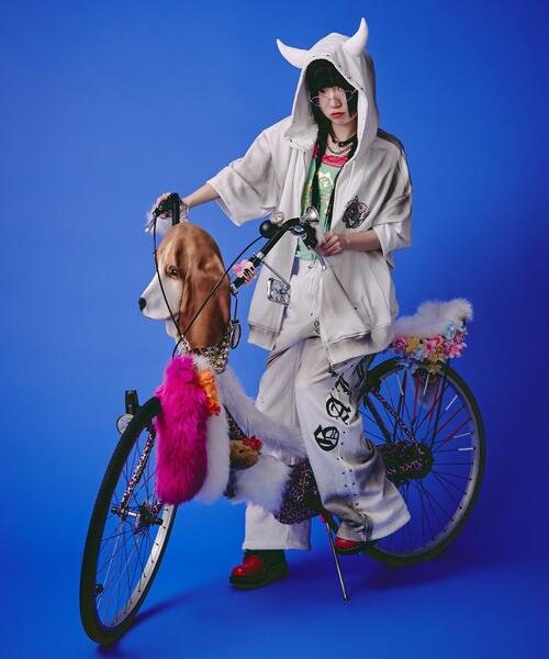 GALFY（ガルフィー）の「GALFY/ガルフィー/【LHP EXCLUSIVE】地雷ギャル スウェットパンツ（スウェットパンツ・レディース・ブラック/ホワイト/ピンク・F）」の22枚目の写真