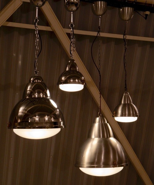 ダルトン　DULTON　アルミニウム ペンダントライト ３点セット ALUMINUM WAREHOUSE LAMP S CHROME/アルミニウム ペンダントランプ