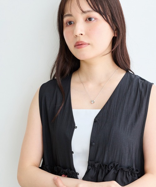 LAVEANGE(ラビアンジェ)の「ハートスライドチェーンネックレス(ネックレス・レディース・シルバー/ゴールド・F)」の14枚目の写真