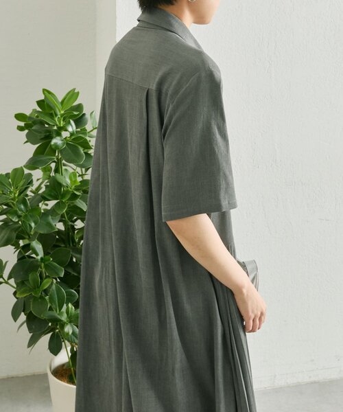 ear PAPILLONNER(イアパピヨネ)の「デニムプリーツワンピース【SUM1 STYLE】(ワンピース・レディース・ブラック/ブルー・FREE)」の10枚目の写真