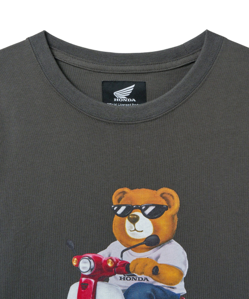 PHYPS MOTORCYCLE（フィップスモーターサイクル）の「Honda Bear T-Shirt Dark Gray（Tシャツ/カットソー・メンズ・その他・SMALL/MEDIUM/LARGE/X-LARGE）」の2枚目の写真