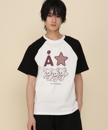 【UNISEX】Wai Kei×ALAND／AロゴスターラグランTシャツ