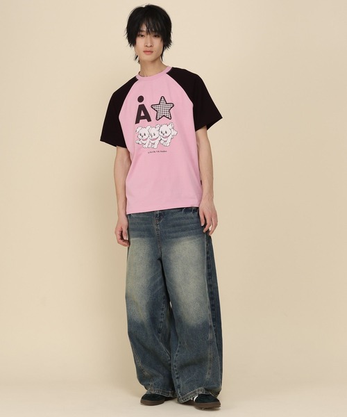 WaiKei(ワイケイ)の「【UNISEX】Wai Kei×ALAND/AロゴスターラグランTシャツ(Tシャツ/カットソー・レディース・ピンク/ライトブルー/アイボリー・MEDIUM/SMALL)」の13枚目の写真