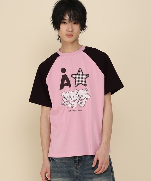 WaiKei(ワイケイ)の「【UNISEX】Wai Kei×ALAND/AロゴスターラグランTシャツ(Tシャツ/カットソー・レディース・ピンク/ライトブルー/アイボリー・MEDIUM/SMALL)」の15枚目の写真