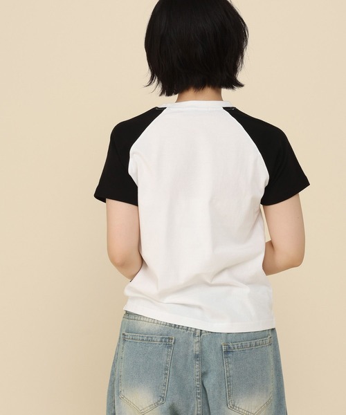 WaiKei(ワイケイ)の「【UNISEX】Wai Kei×ALAND/AロゴスターラグランTシャツ(Tシャツ/カットソー・レディース・ピンク/ライトブルー/アイボリー・MEDIUM/SMALL)」の22枚目の写真