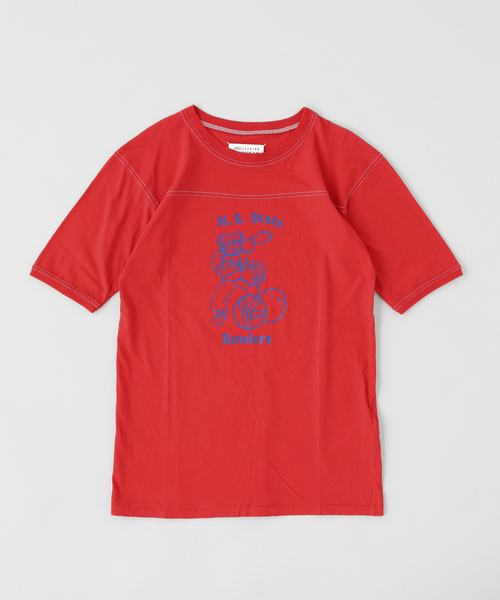 Maison Margiela(メゾンマルジェラ)の「MAISON MARGIELA(メゾン マルジェラ) Printed Vintage Tシャツ(Tシャツ/カットソー・メンズ・レッド・MEDIUM)」の1枚目の写真