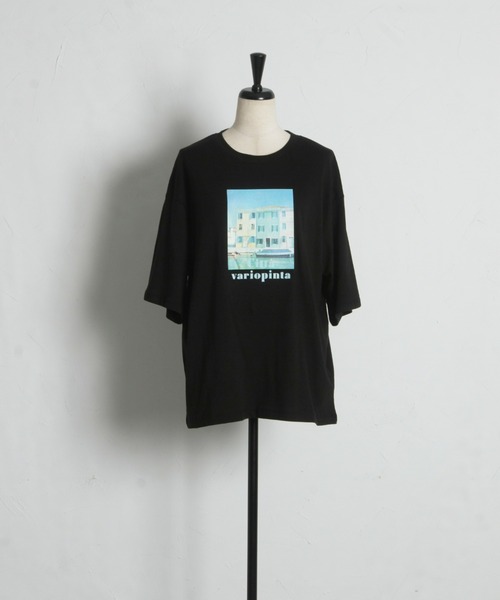&. NOSTALGIA(アンドドットノスタルジア)の「フォトプリントTシャツ(Tシャツ/カットソー・レディース・オフホワイト/ブラック・M)」の15枚目の写真