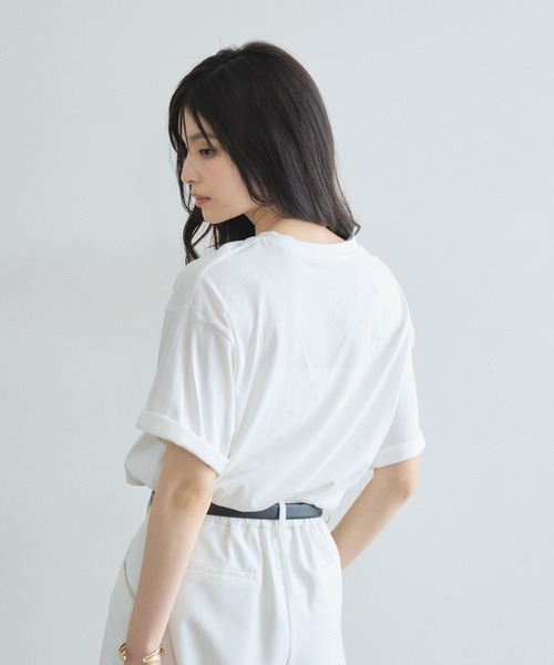 &. NOSTALGIA(アンドドットノスタルジア)の「フォトプリントTシャツ(Tシャツ/カットソー・レディース・オフホワイト/ブラック・M)」の12枚目の写真