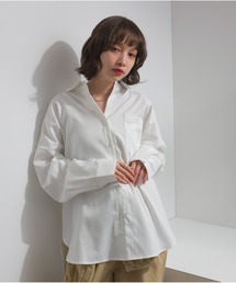 スリーブアレンジドレープシャツ