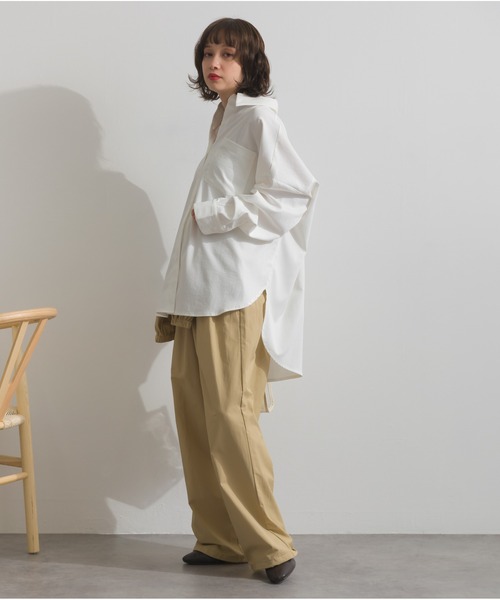 OandI(オーアンドアイ)の「スリーブアレンジドレープシャツ(シャツ/ブラウス・レディース・サックスブルー/ベージュ/ブラック/オフホワイト・FREE)」の15枚目の写真