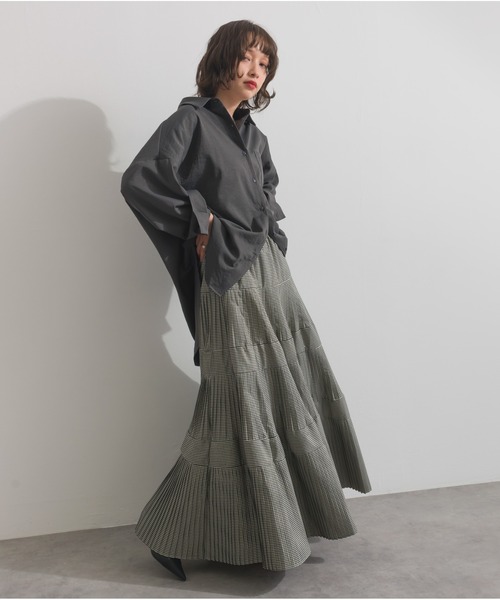 OandI(オーアンドアイ)の「スリーブアレンジドレープシャツ(シャツ/ブラウス・レディース・サックスブルー/ベージュ/ブラック/オフホワイト・FREE)」の18枚目の写真