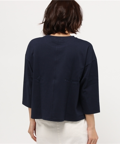 GLOBAL WORK（グローバルワーク）の「コットンポケツキプルオーバー7分袖/709465（Tシャツ/カットソー・レディース・グレー/ネイビー/ブラウン/ホワイト系その他/ライトピンク・LARGE/MEDIUM）」の8枚目の写真