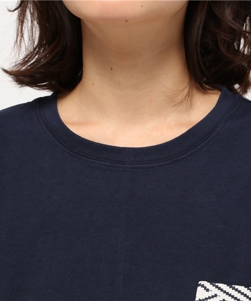 GLOBAL WORK（グローバルワーク）の「コットンポケツキプルオーバー7分袖/709465（Tシャツ/カットソー・レディース・グレー/ネイビー/ブラウン/ホワイト系その他/ライトピンク・LARGE/MEDIUM）」の9枚目の写真