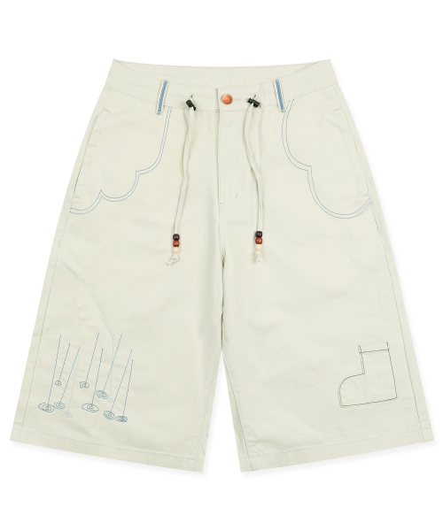 RuNaKi'Hu'(ルナキフ)の「WXP090 シトシト 雨季 バミューダパンツ (アイボリー)(その他パンツ・レディース・その他・1/2/3)」の4枚目の写真