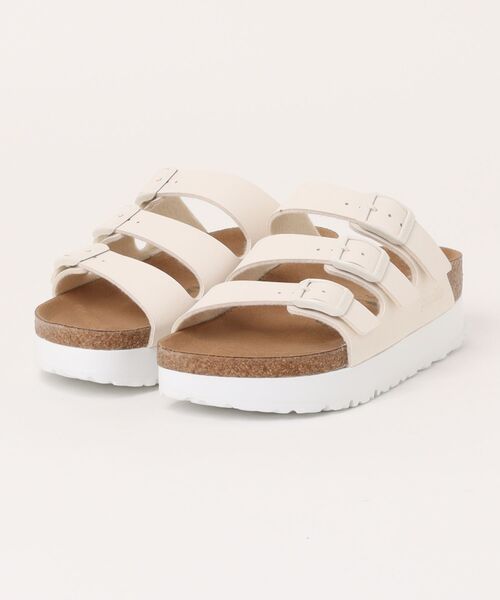 BIRKENSTOCK(ビルケンシュトック)の「【BIRKENSTOCK】ビルケンシュトック Florida III Flex Platform(フロリダ III フレックス プラットフォーム)【papillio】(サンダル・レディース・ホワイト系その他/ブラック・36/37/38/39/35)」の2枚目の写真