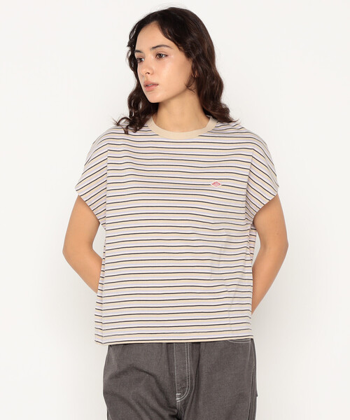 DANTON(ダントン)の「Women's Cotton Jersey Dolman Short T-shirt Stripe(Tシャツ/カットソー・レディース・ベージュ系その他/ホワイト系その他/ホワイト系その他5/ブルー系その他5/ブルー系その他/グリーン系その他・S/M)」の3枚目の写真