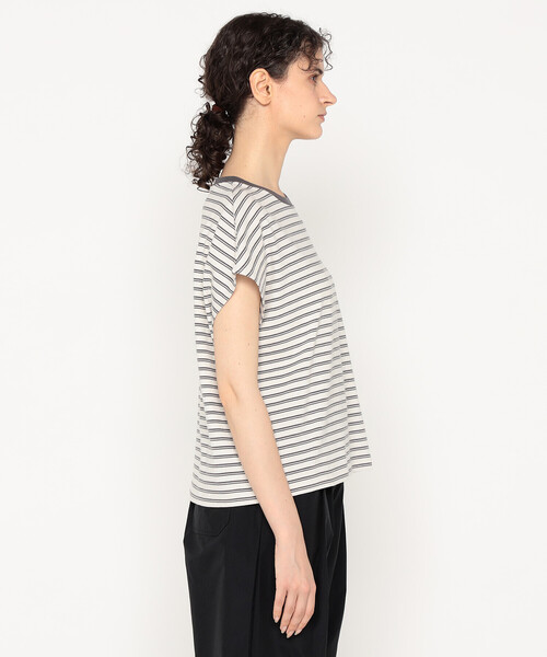 DANTON(ダントン)の「Women's Cotton Jersey Dolman Short T-shirt Stripe(Tシャツ/カットソー・レディース・ベージュ系その他/ホワイト系その他/ホワイト系その他5/ブルー系その他5/ブルー系その他/グリーン系その他・S/M)」の9枚目の写真