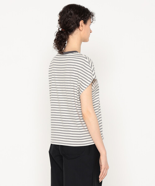 DANTON(ダントン)の「Women's Cotton Jersey Dolman Short T-shirt Stripe(Tシャツ/カットソー・レディース・ベージュ系その他/ホワイト系その他/ホワイト系その他5/ブルー系その他5/ブルー系その他/グリーン系その他・S/M)」の10枚目の写真