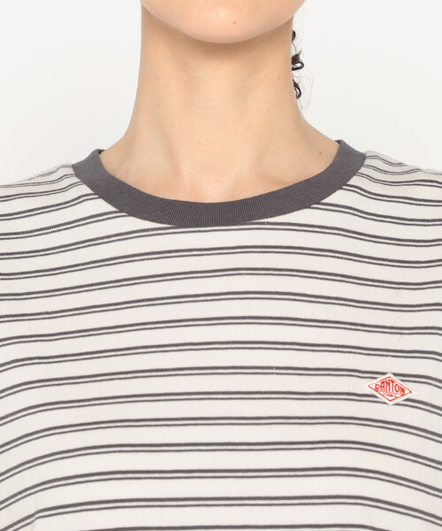 DANTON(ダントン)の「Women's Cotton Jersey Dolman Short T-shirt Stripe(Tシャツ/カットソー・レディース・ベージュ系その他/ホワイト系その他/ホワイト系その他5/ブルー系その他5/ブルー系その他/グリーン系その他・S/M)」の12枚目の写真