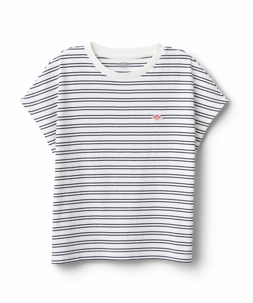 DANTON(ダントン)の「Women's Cotton Jersey Dolman Short T-shirt Stripe(Tシャツ/カットソー・レディース・ベージュ系その他/ホワイト系その他/ホワイト系その他5/ブルー系その他5/ブルー系その他/グリーン系その他・S/M)」の1枚目の写真