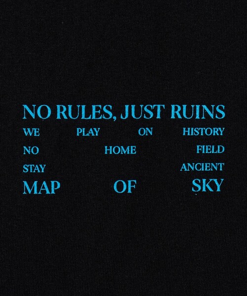 MAP OF SKY（マップオブスカイ）の「＜MAP OF SKY＞HERITAGE プリント Tシャツ（Tシャツ/カットソー・メンズ・ブラック・S/M/L）」の5枚目の写真