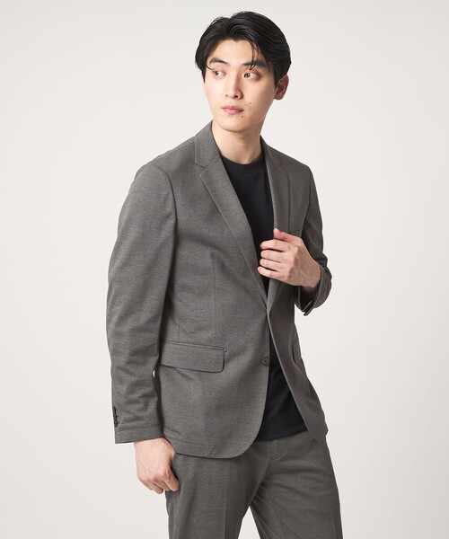 A DAY IN THE LIFE UNITED ARROWS(アデイインザライフユナイテッドアローズ)の「カノコ 2ボタンジャケット-セットアップ対応・マシンウォッシャブル-<A DAY IN THE LIFE>(テーラードジャケット・メンズ・グレー系/ロイヤルブルー/ネイビー・XL/M/S/L)」の4枚目の写真
