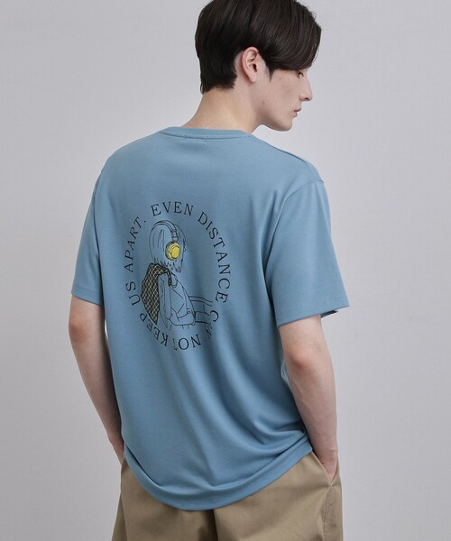 tk.TAKEO KIKUCHI(ティーケータケオキクチ)の「GIRLバックTシャツ(Tシャツ/カットソー・メンズ・ブラック/ブルー/ホワイト・02/03/04)」の3枚目の写真