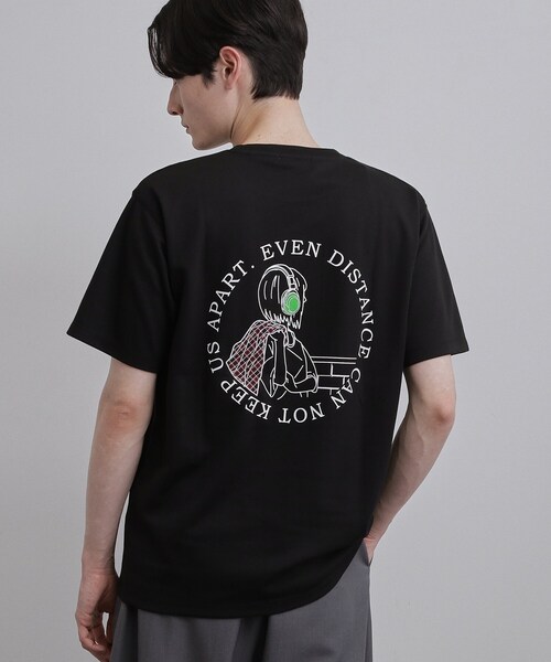 tk.TAKEO KIKUCHI(ティーケータケオキクチ)の「GIRLバックTシャツ(Tシャツ/カットソー・メンズ・ブラック/ブルー/ホワイト・02/03/04)」の2枚目の写真