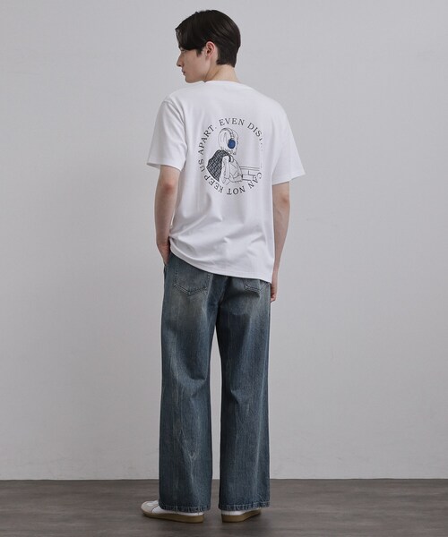 tk.TAKEO KIKUCHI(ティーケータケオキクチ)の「GIRLバックTシャツ(Tシャツ/カットソー・メンズ・ブラック/ブルー/ホワイト・02/03/04)」の6枚目の写真
