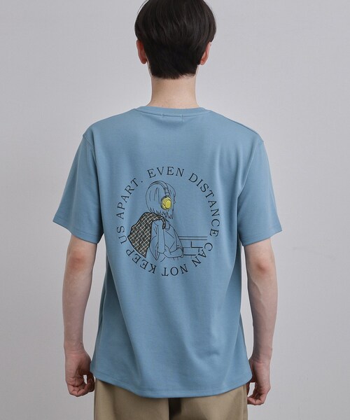 tk.TAKEO KIKUCHI(ティーケータケオキクチ)の「GIRLバックTシャツ(Tシャツ/カットソー・メンズ・ブラック/ブルー/ホワイト・02/03/04)」の18枚目の写真